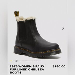Doc martens 2976 faux fur lined Chelsea boots